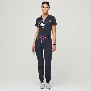Figs Catarina top & Zamora jogger scrub pants SET - NIGHT SKY XL